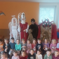 Návštěva Mikuláše, čerta a anděla - II.třída 