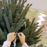 Zdobíme vánoční stromeček- VI. třída